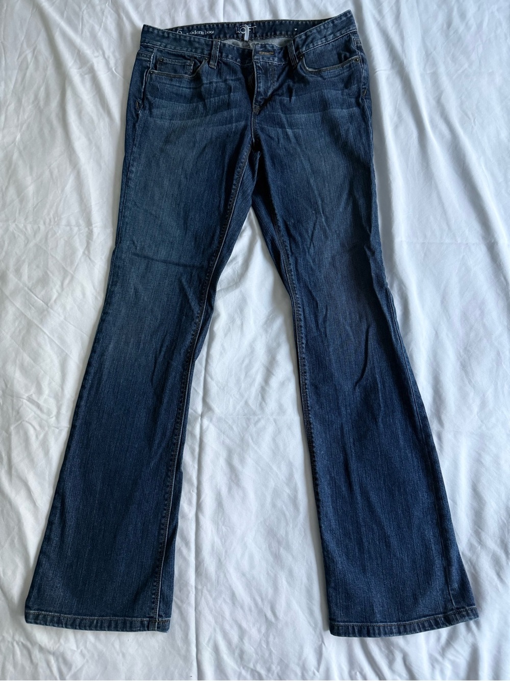 LOFT Dark Blue Bootcut Jeans